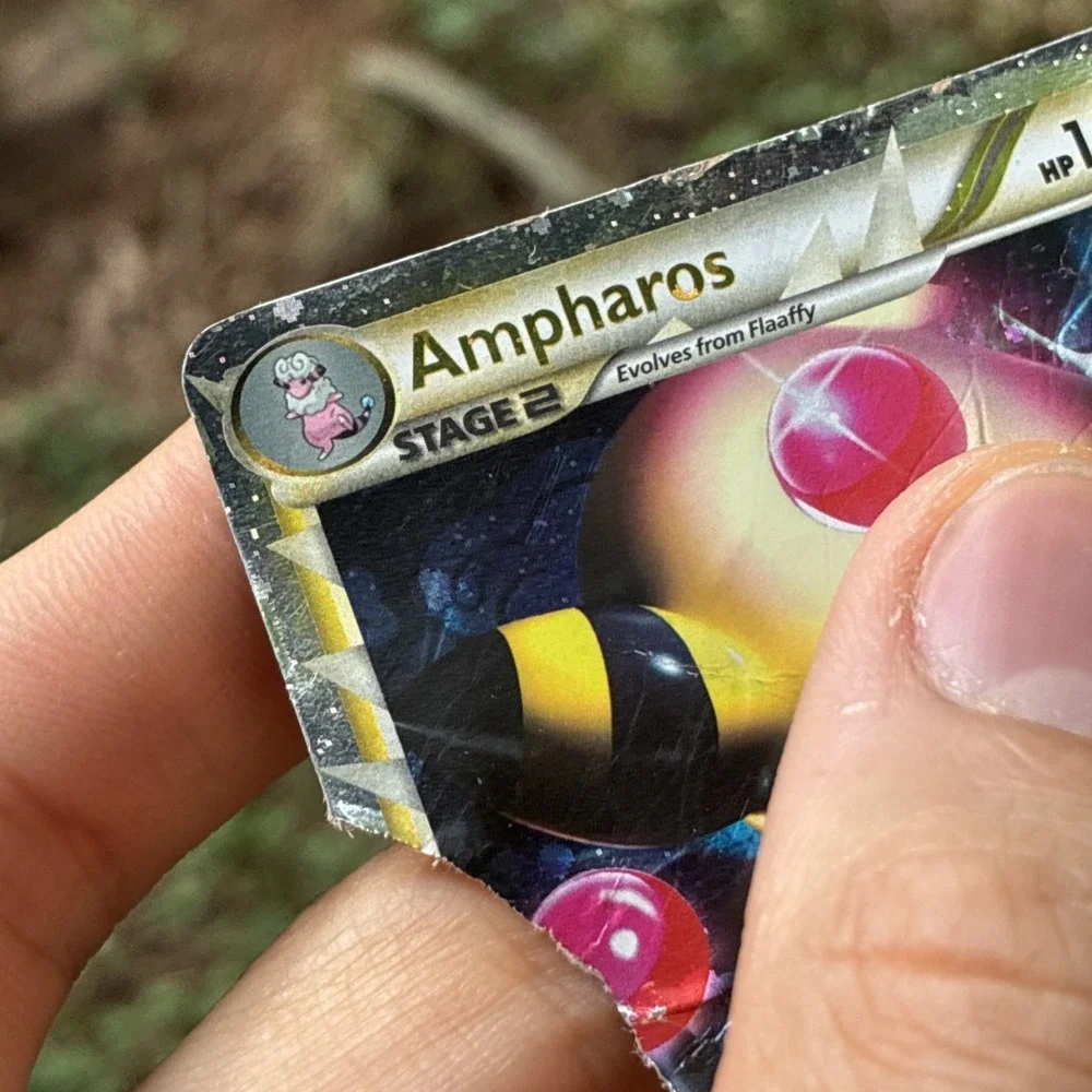 Ampharos (Prime) 105/123 Heartgold & Soulsilver Holo - Damaged Ripped As Is